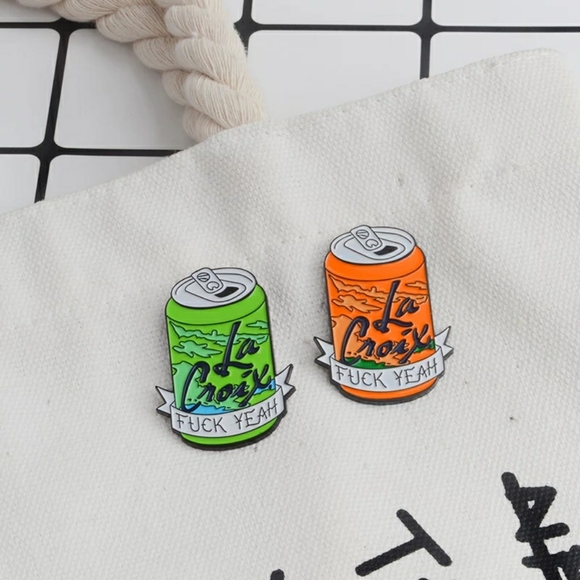 La Croix "Fuck Yeah" Can Fashion Pin ✴ - Picture 2 of 15